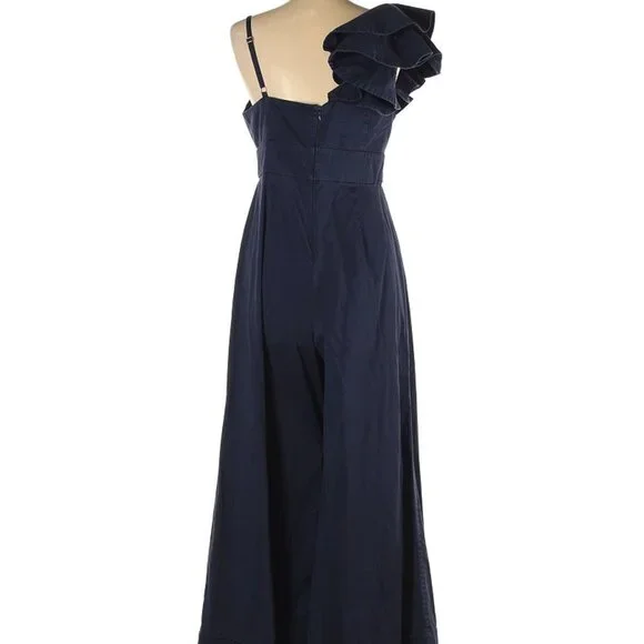 Fame And Partners Los Feliz Jumpsuit Navy Blue 12 - Picture 2 of 7